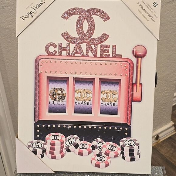 Design District Chane & Guccil In Slots Canvas Wall Decor - Picture 4 of 6